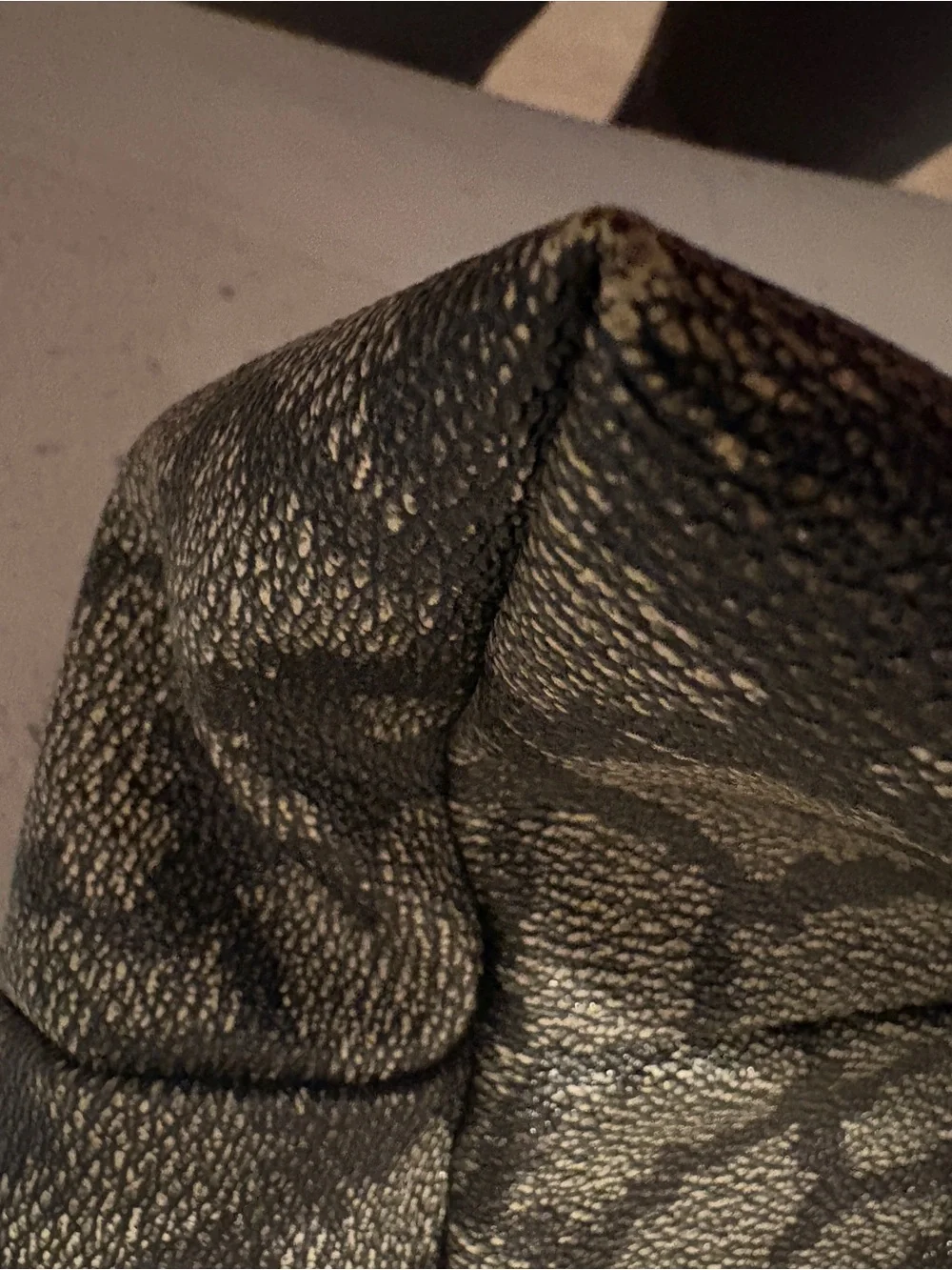 Ysl Olive Brown Patterned Weekender Bag vintage